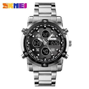SKMEI Sports Fashion Quartz Dual Display Waterproof Watch For Men 1389